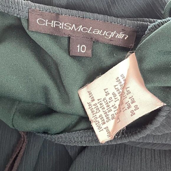 Chris McLaughlin dress size 10 Vintage dark green formal party - Picture 6 of 8